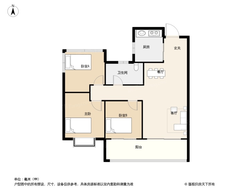 招商奥体公园户型图片