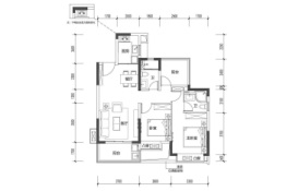 九颂沃华·和禧2室2厅1厨2卫建面96.00㎡