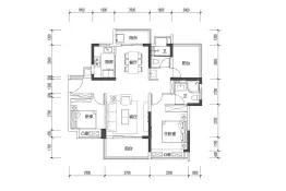 九颂沃华·和禧2室2厅1厨2卫建面99.00㎡