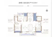 朗宸:延州府145.94㎡三室两厅两卫