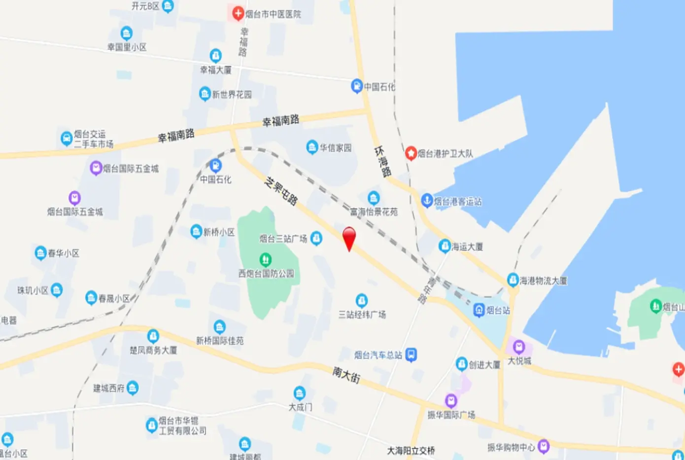 芝罘吾悦广场金街交通图