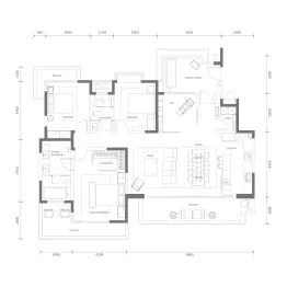 万华·江东麓岛4室2厅1厨2卫建面175.0㎡