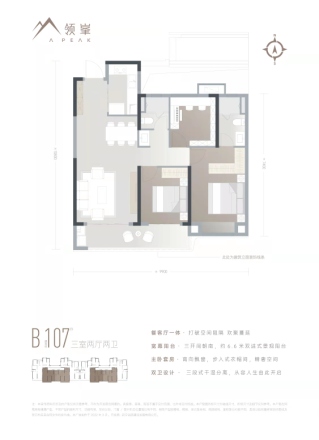 城投南山长投·领峯别墅户型图