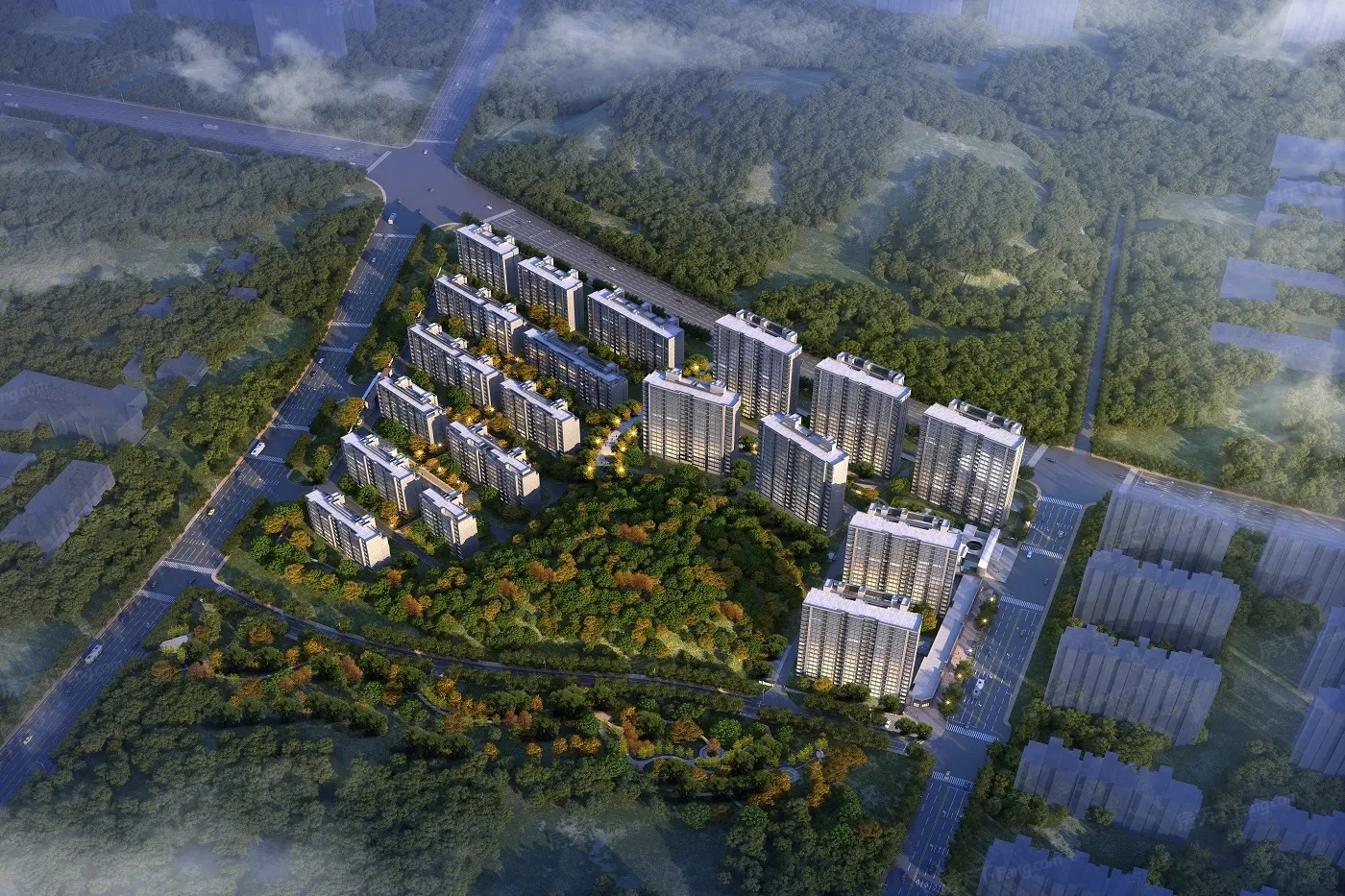 云樾观山府图片_样板间图_位置图_装修效果图-南京房天下