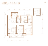 B-105平3室2厅2卫