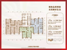 中鼎馨城3室1厅1厨1卫建面98.36㎡