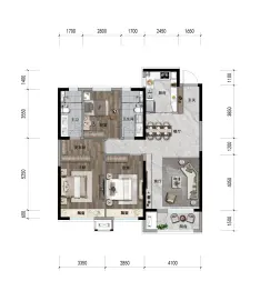 碧桂园凤凰城天域三期3室2厅1厨2卫建面128.00㎡