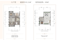 C1户型319.54㎡三、四层