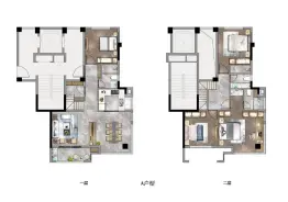 群升左海悦4室2厅1厨3卫建面126.00㎡