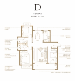 金象泰翰林苑3室2厅1厨2卫建面120.00㎡