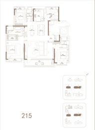 金地·大成汇文府4室2厅2厨3卫建面215.00㎡