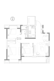 招商滨江道3室2厅1卫建面99.00㎡