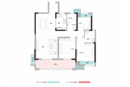 赛达水晶城3室2厅1厨2卫建面108.00㎡