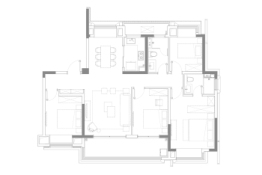 招商滨江玺4室2厅1厨2卫建面145.00㎡