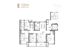 保利堂悦4室2厅1厨2卫建面131.00㎡