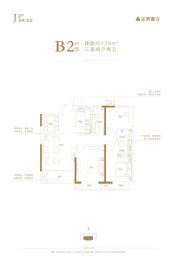 金林·双玺3室2厅1厨2卫建面128.00㎡