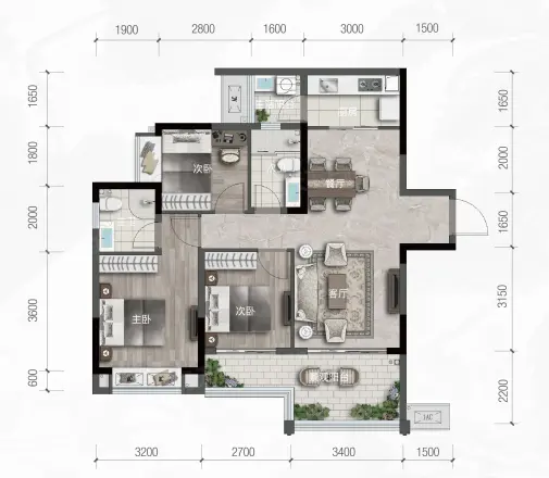 建工翰林华庭户型图