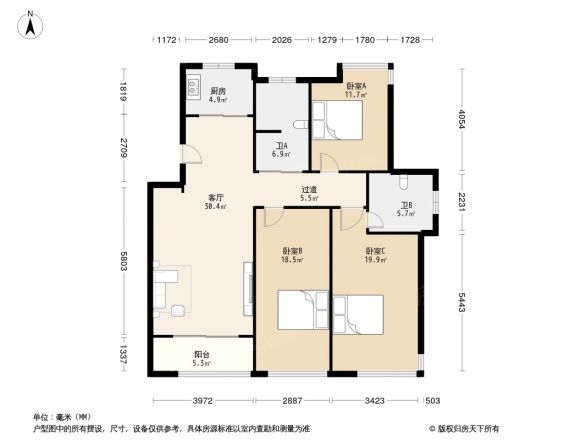 海天名苑户型图