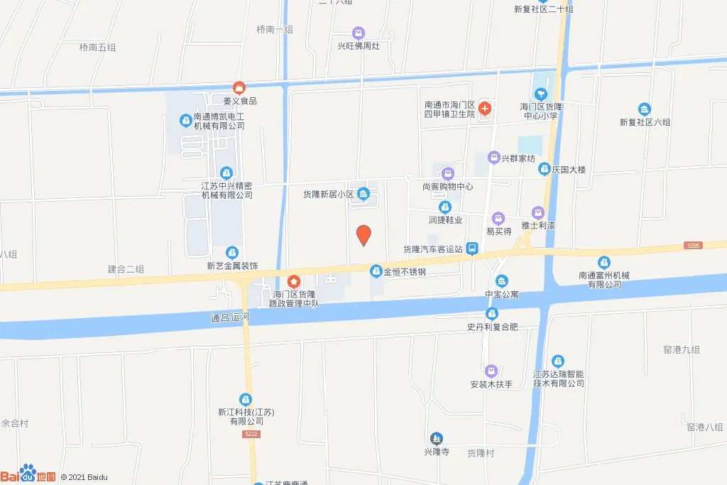 四甲镇通吕公路北、兴隆花园南侧交通图