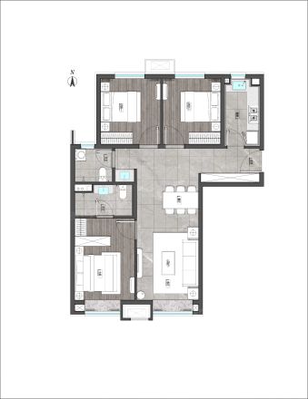 中海·汇智里户型图