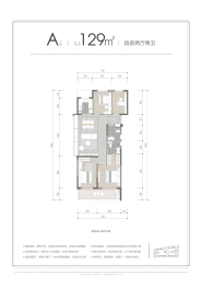 荣盛·江荣府4室2厅1厨2卫建面129.00㎡