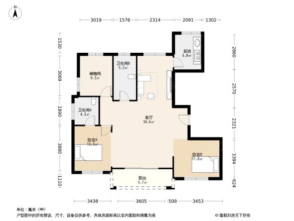 新盛佳苑户型图