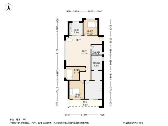 祥生君临府户型图