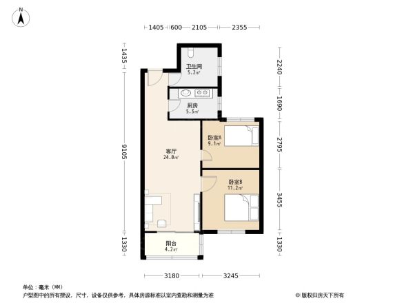 和谐佳苑户型图