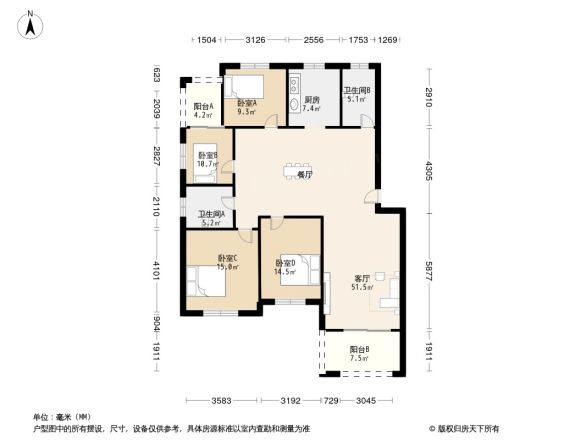 学府家园户型图