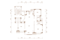 4#楼建面约116.13平米中户户型