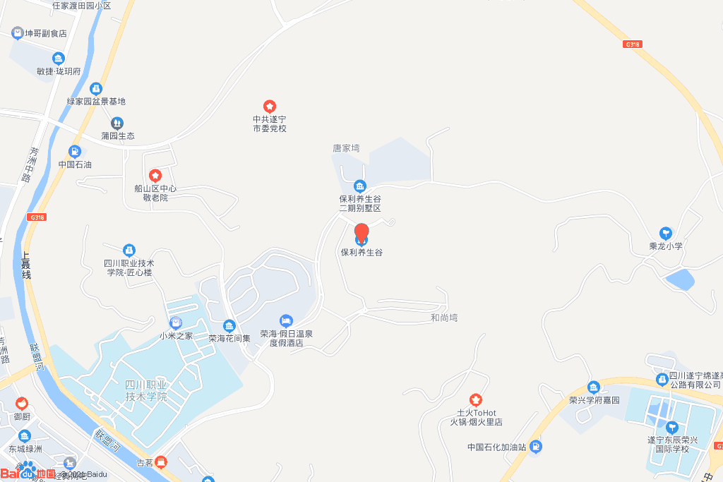 保利养生谷观园阙交通图