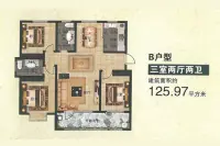 3室2厅2卫125.97㎡B户型