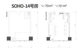 华宇城1室1厅1厨1卫建面70.00㎡