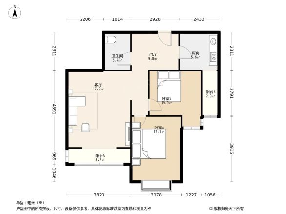 天子庄园别墅户型图