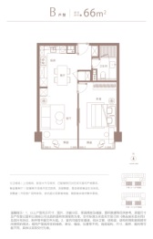 南京托尼洛·兰博基尼艺术公寓1室1厅1厨1卫建面66.00㎡