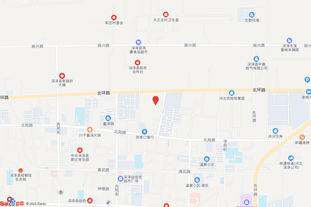 深泽县城街道地图图片