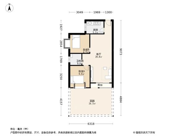 天子庄园别墅户型图