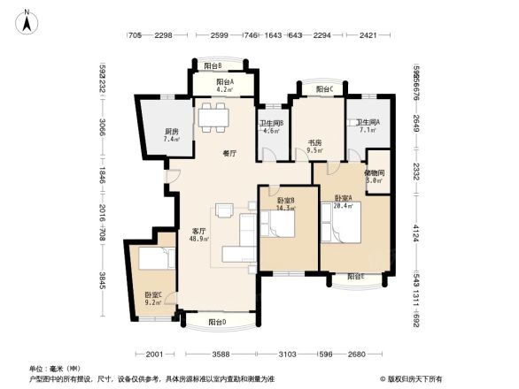 新明半岛北区户型图