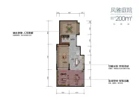 200㎡首层及负首层户型图