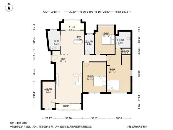 新明半岛北区户型图