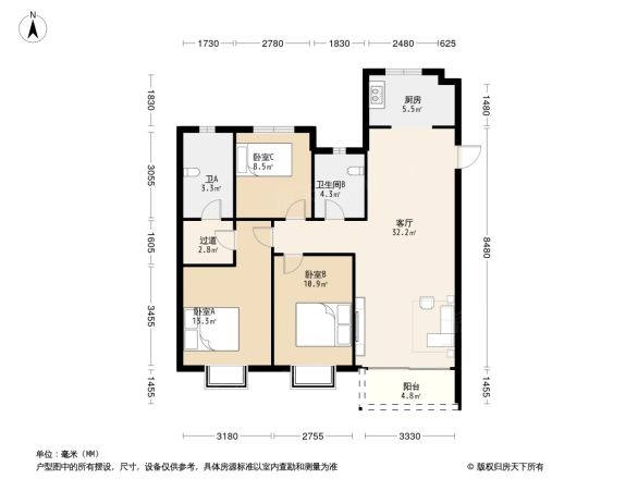 诸暨宝龙广场户型图