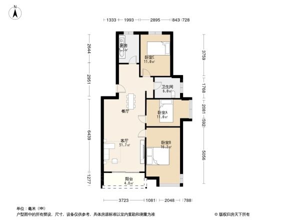 正黄·凤祥府户型图