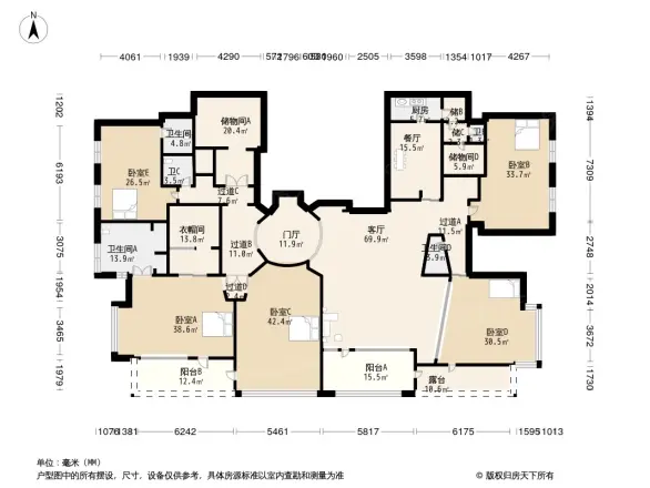 Naga上院户型图