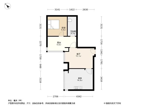 华韵城市海岸商住楼户型图