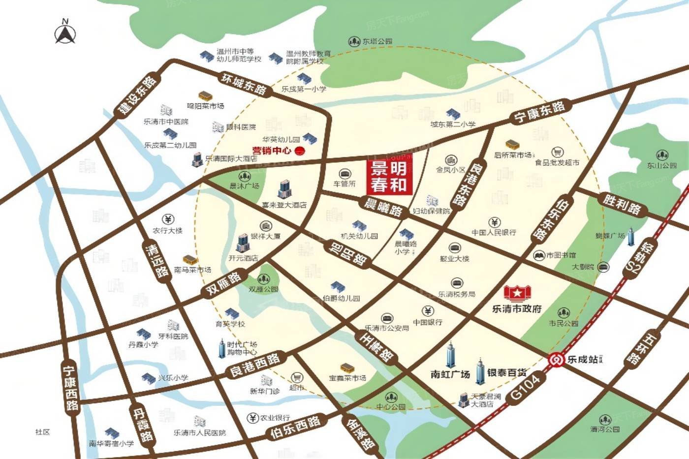 景明春和交通图