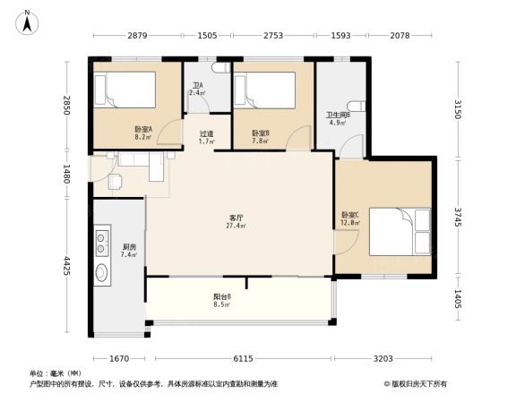 合能璞丽户型图