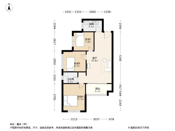 合能璞丽户型图