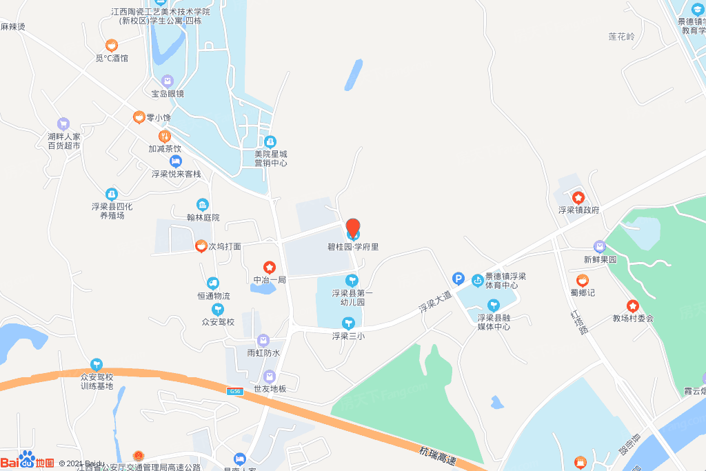 浮梁碧桂园学府里交通图