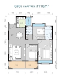 交投·枫亭菀（三期）3室2厅1厨2卫建面118.00㎡