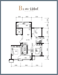 兴洲花园D区3室2厅1厨1卫建面110.00㎡